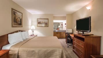 Pillowtop beds, desk, iron/ironing board, free WiFi