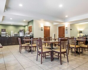 Free daily buffet breakfast