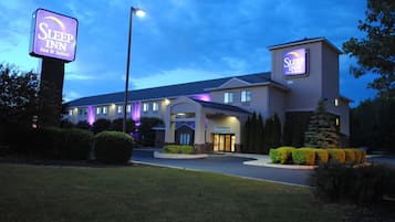 Front of property – evening/night