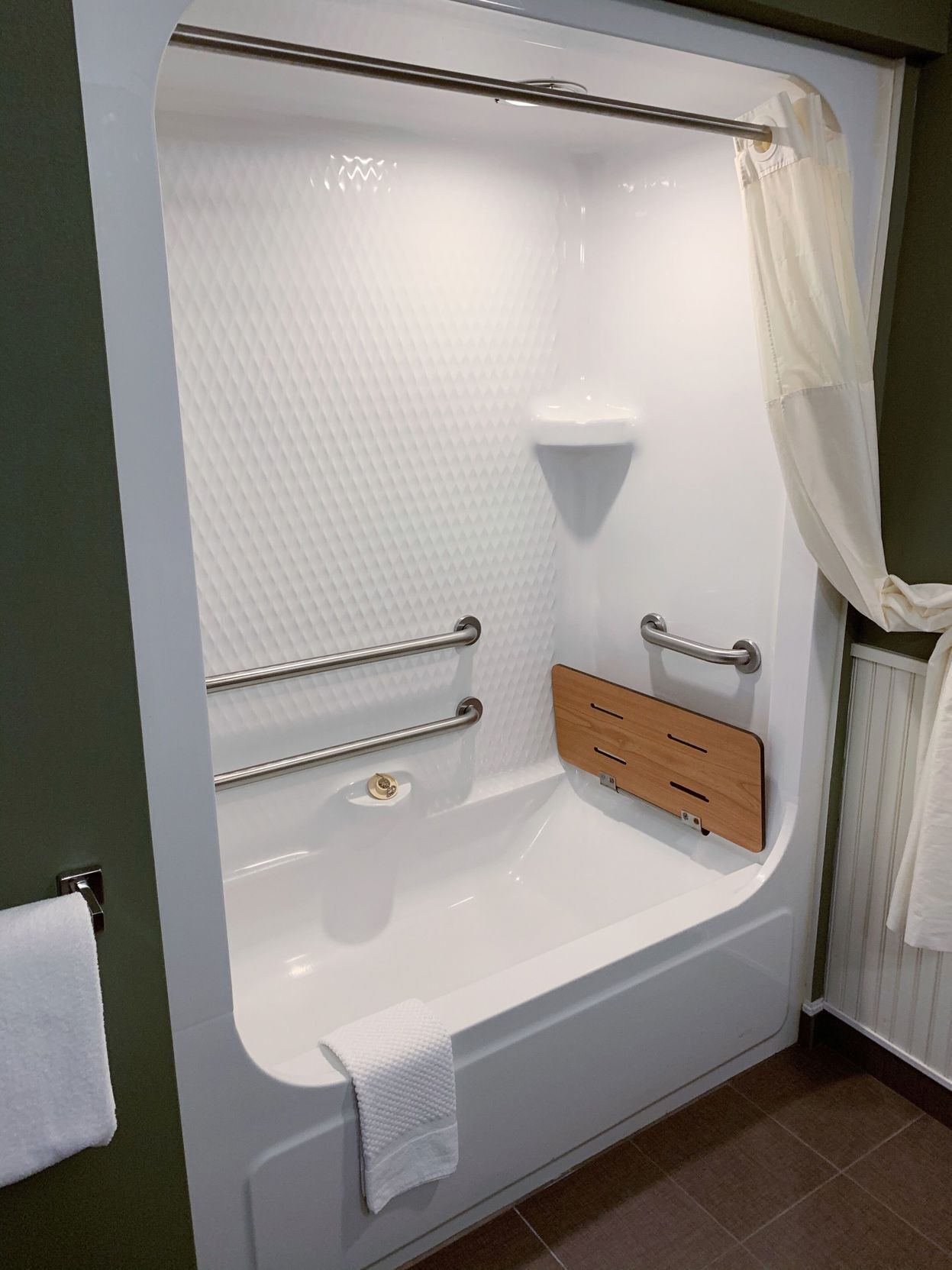 Bathroom | Shower, free toiletries, hair dryer, towels