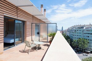 Tweepersoonskamer, terras | Terras