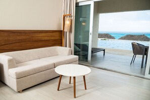 Swim up King Oceanfront Only Adults | セーフティボックス (室内)、アイロン / アイロン台、WiFi、ベッドシーツ