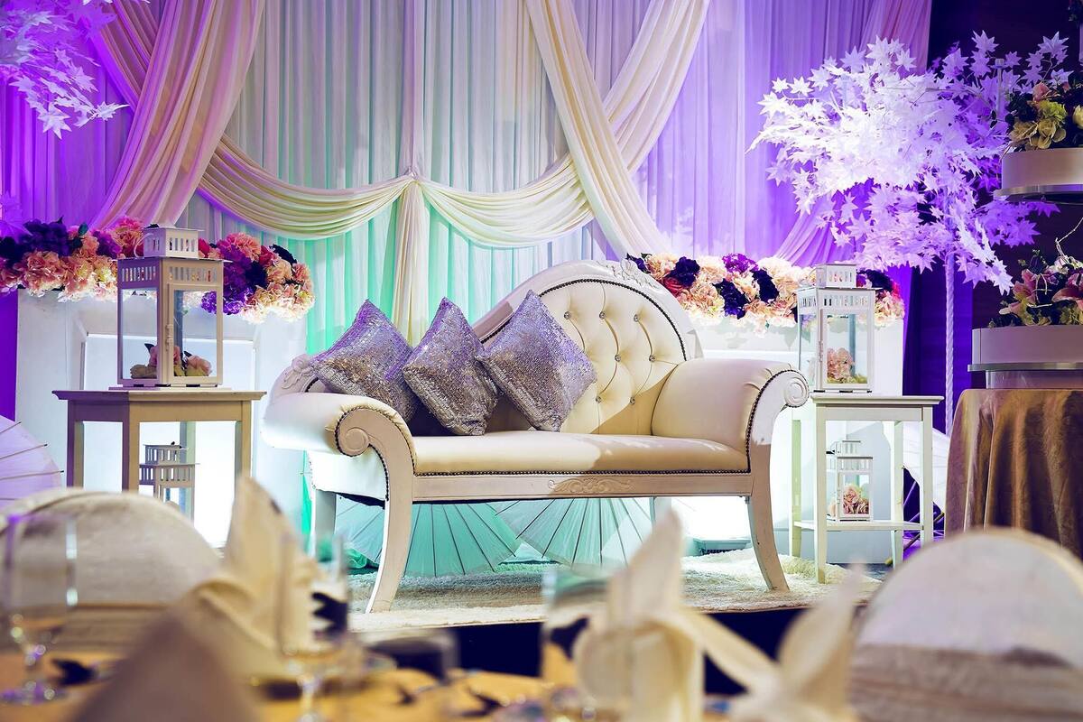 indoor wedding