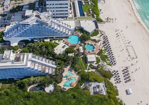 Private beach, beach massages, beach volleyball