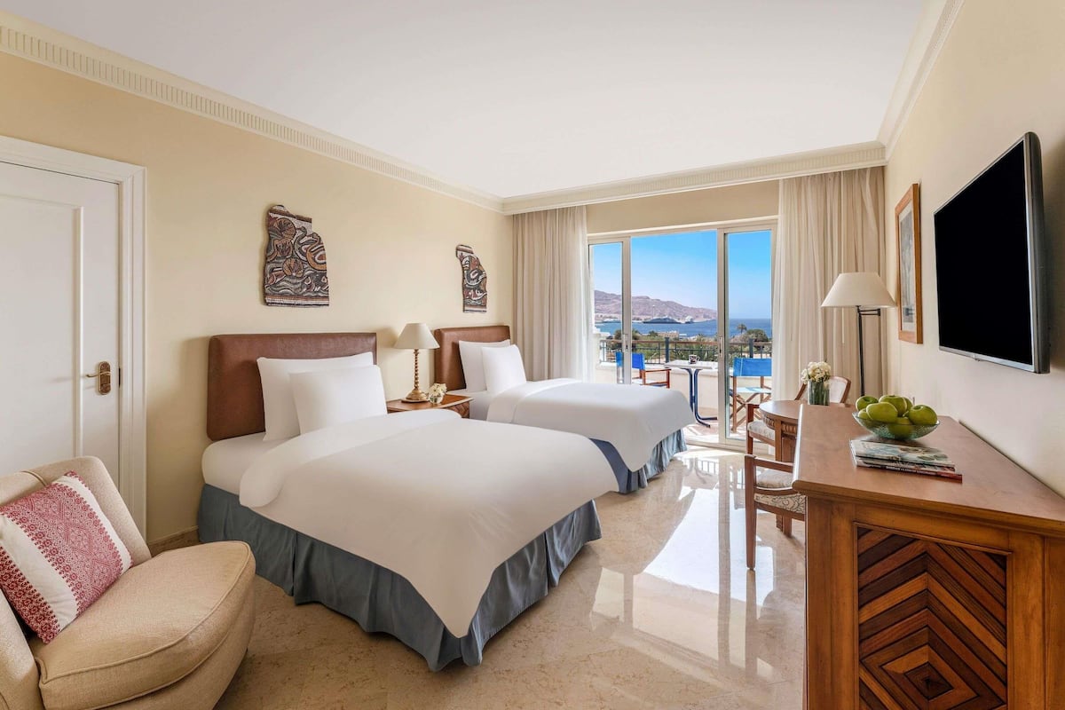 In-room safe, desk, laptop workspace, blackout curtains