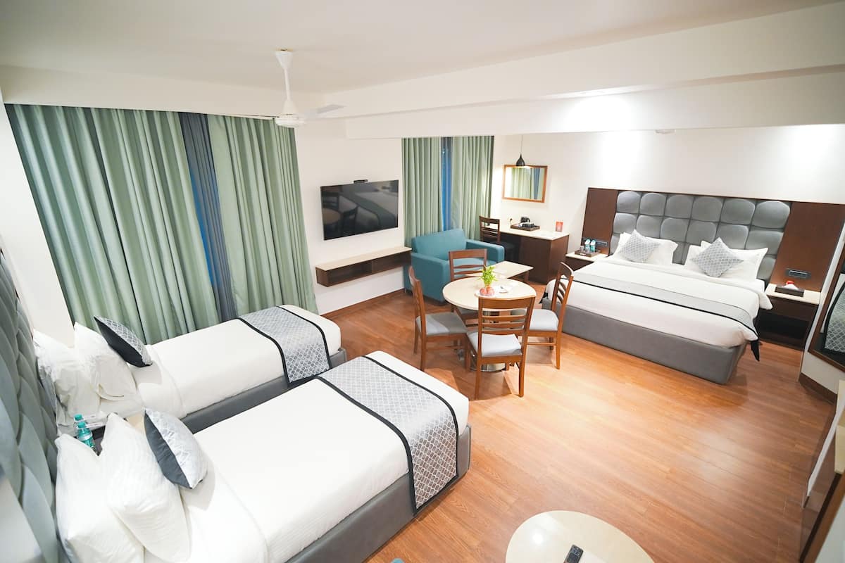 Family Studio Suite | Premium bedding, in-room safe, soundproofing, free WiFi