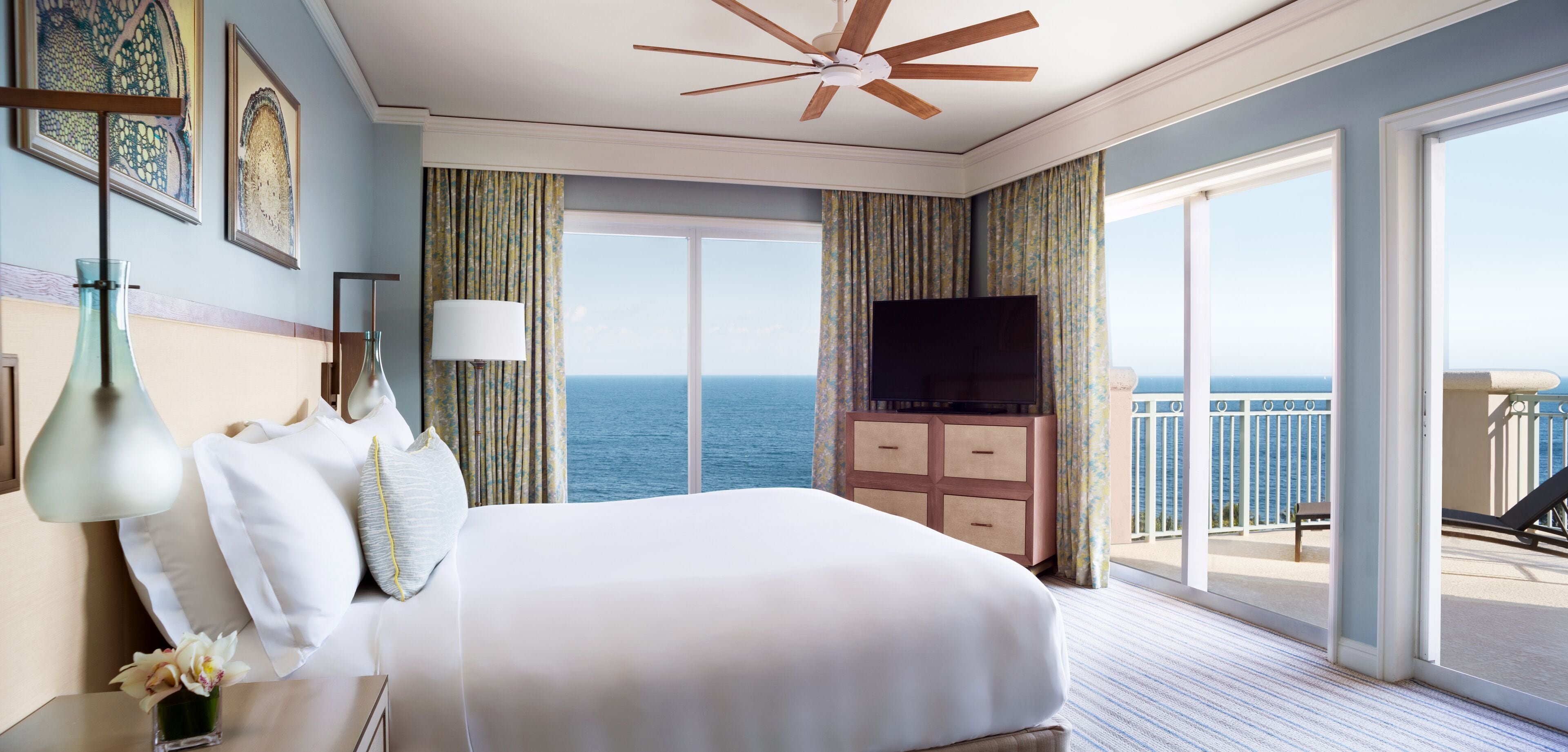 Premium bedding, down comforters, pillowtop beds, minibar