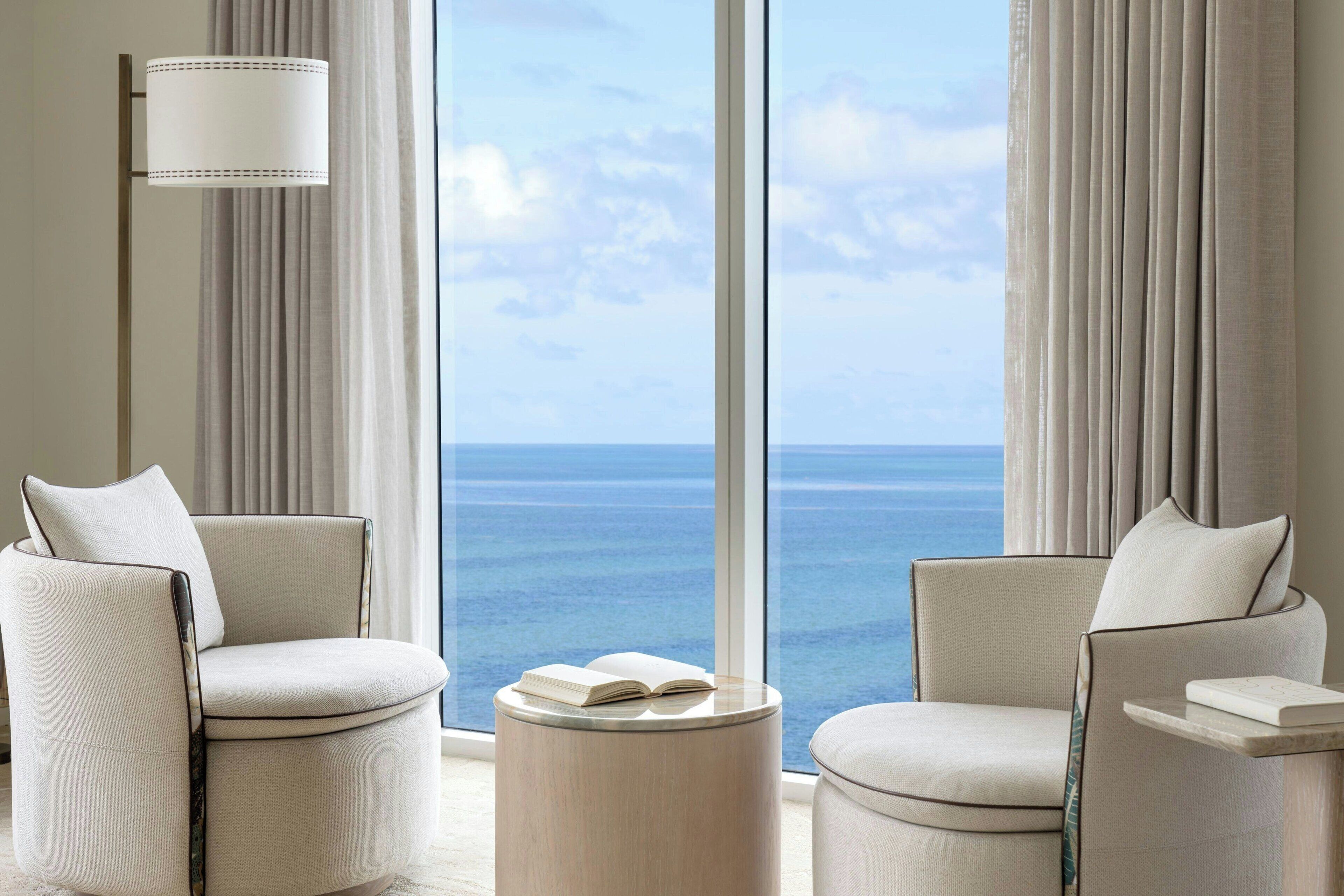 The Ritz-Carlton Suite, 2 Bedroom, Oceanfront, Club Access | Premium bedding, down duvets, pillow-top beds, minibar