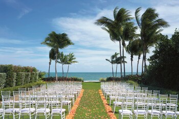 Outdoor banquet area at The Ritz-Carlton Key Biscayne, Miami