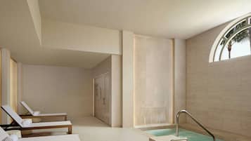 Sale per trattamenti di coppia, sauna, vasca idromassaggio, bagno turco
