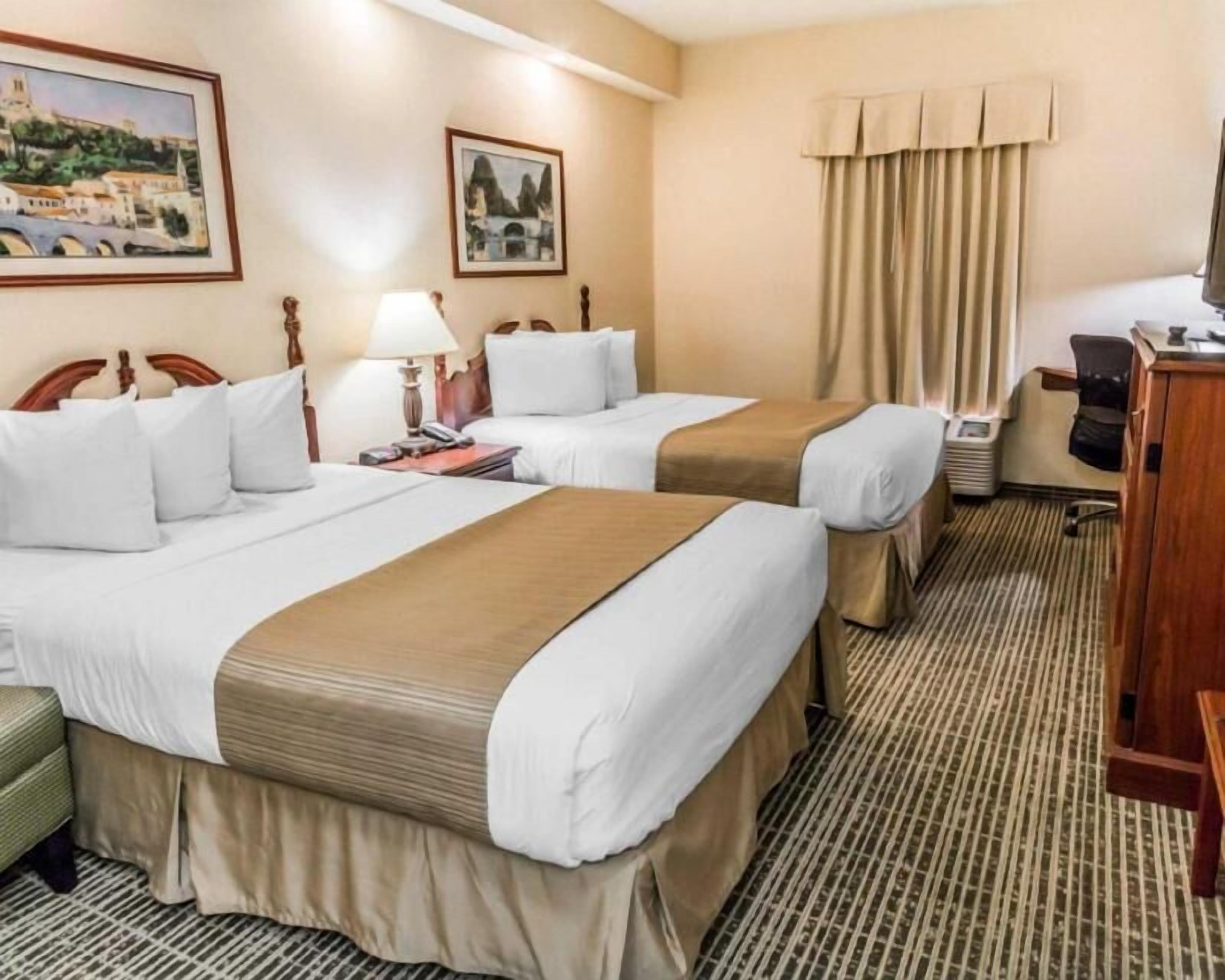 Pillowtop beds, desk, soundproofing, iron/ironing board