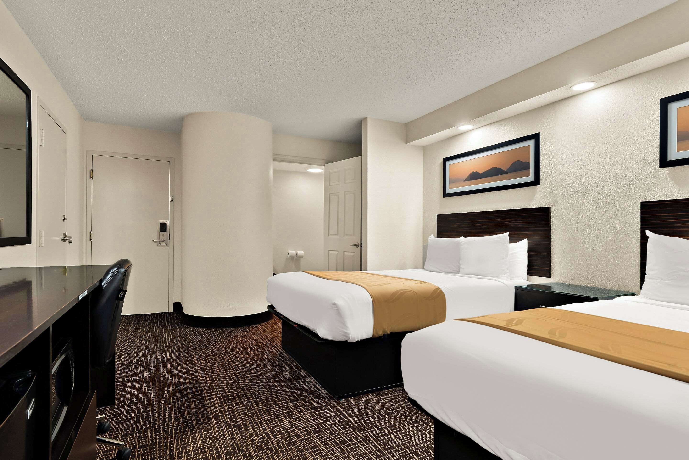 Standard Room, 2 Queen Beds, Non Smoking | Desk, iron/ironing board, cribs/infant beds, rollaway beds