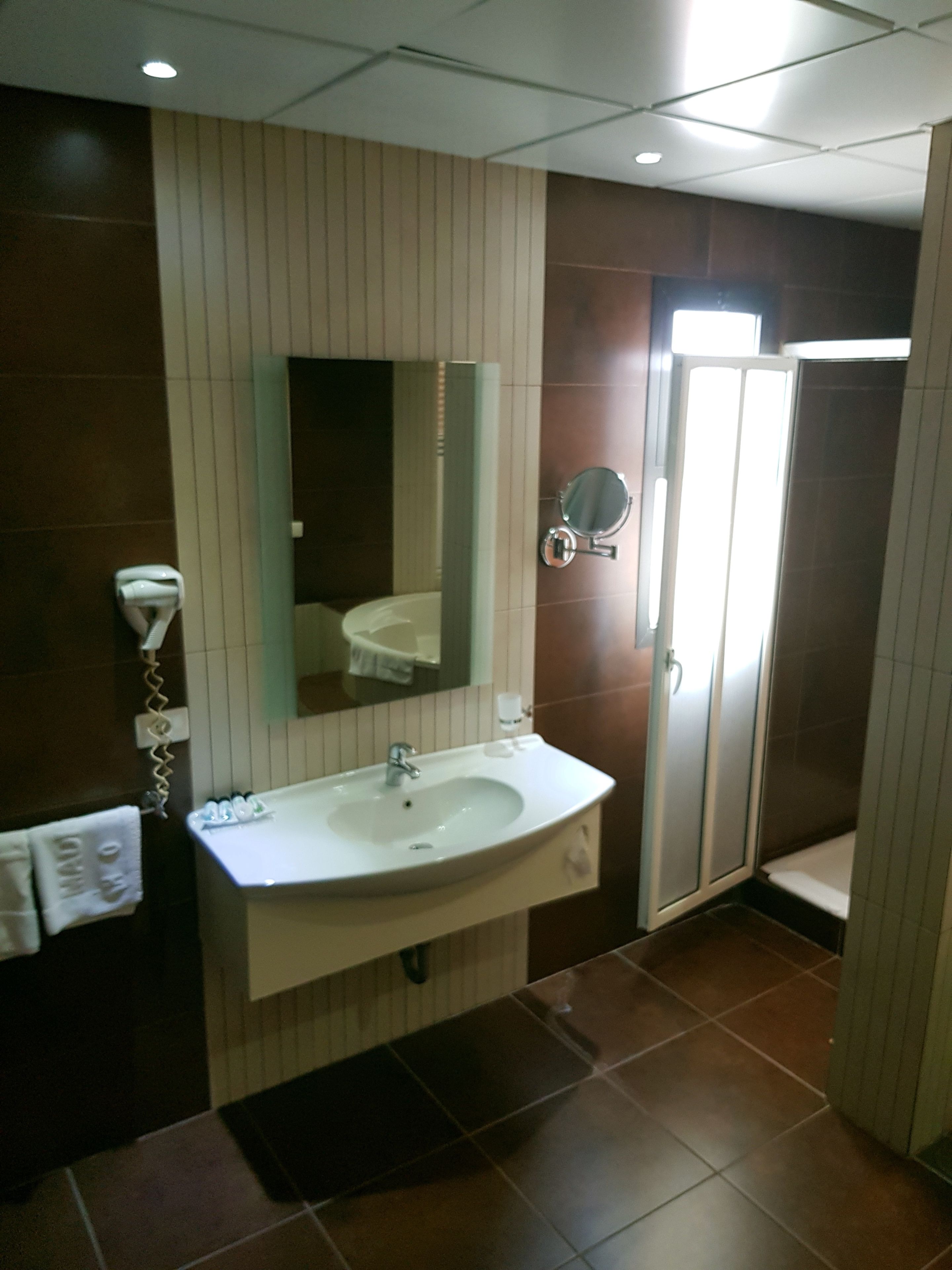 A bathroom with a sink, mirror, and toilet.