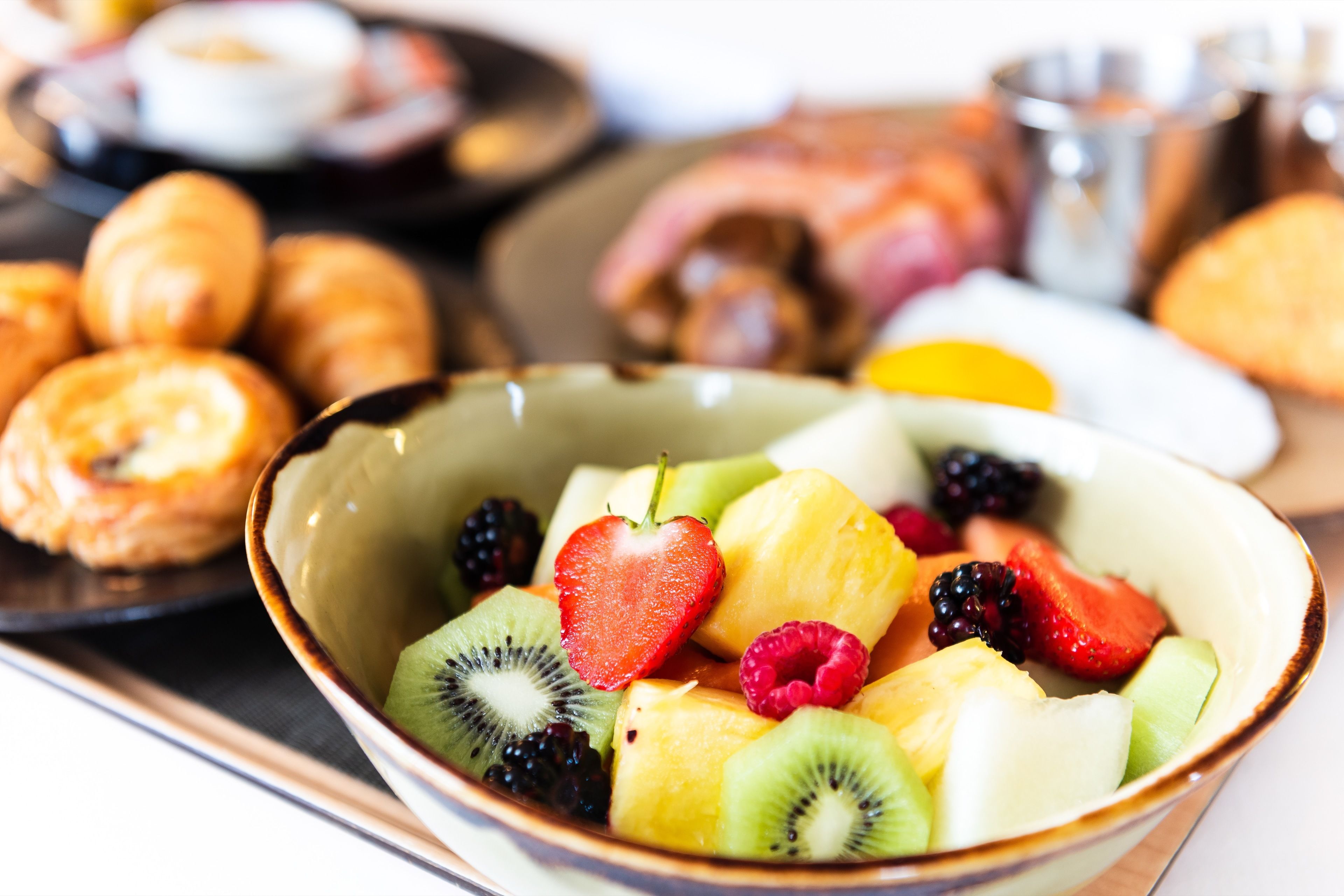 daily buffet breakfast (gbp 18.00 per person)