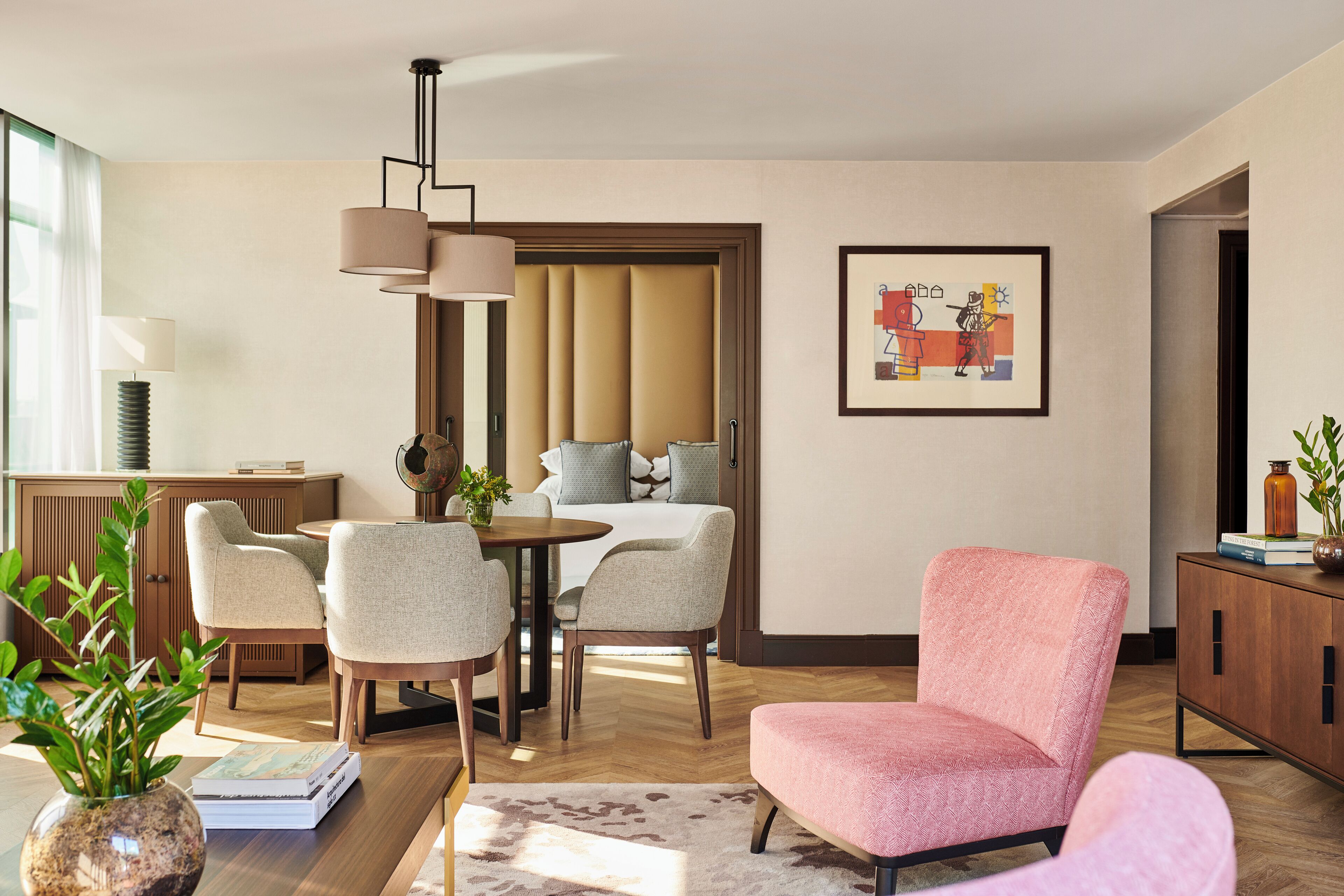 presidential suite (with club access) | living area | 65-inch smart tv with satellite channels, tv