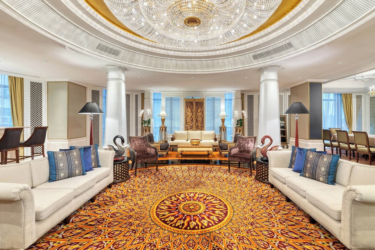 Royal Room, 1 Double Bed, Non Smoking | Living room | 48-inch LED TV with satellite channels, TV, iPod dock