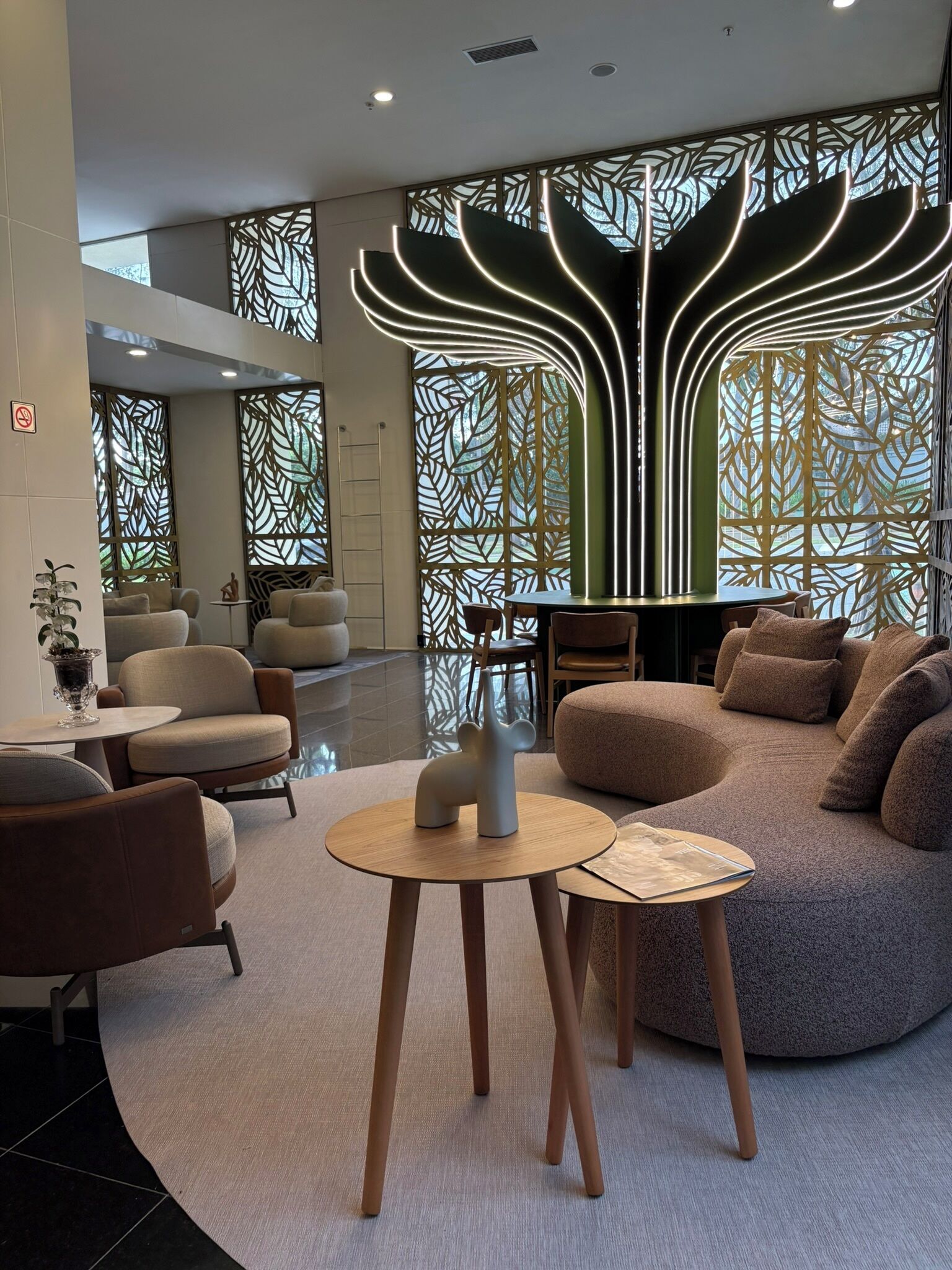 Sitteområde i lobbyen
