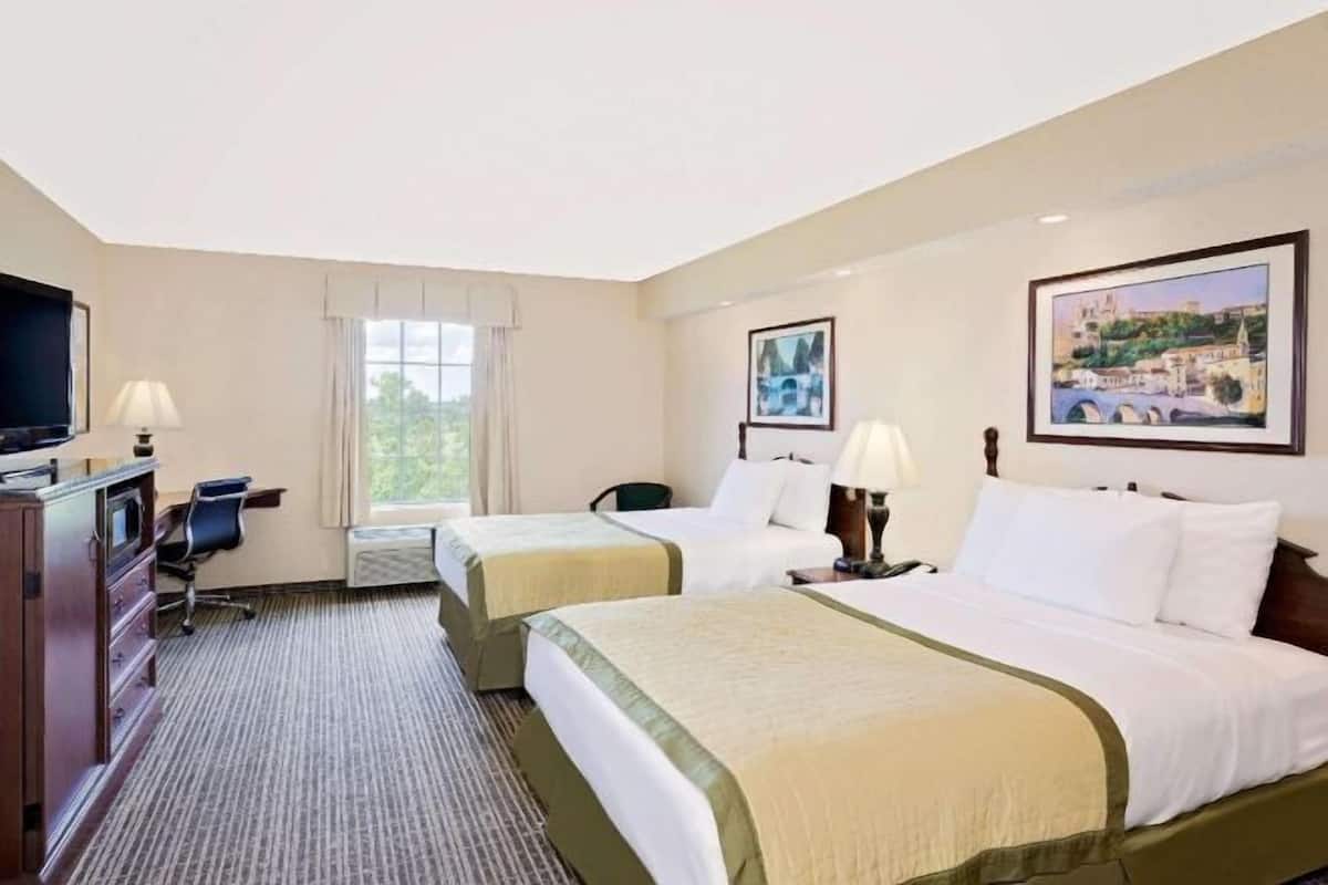 Pillowtop beds, desk, iron/ironing board, WiFi (free)