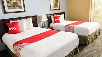 Työpöytä, silitysrauta/-lauta, ilmainen Wi-Fi, vuodevaatteet