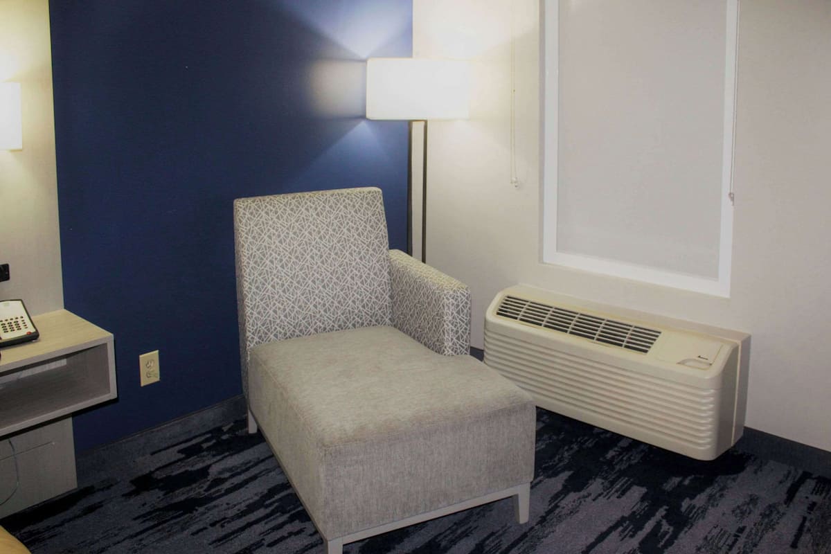 Blackout curtains, iron/ironing board, free WiFi, bed sheets