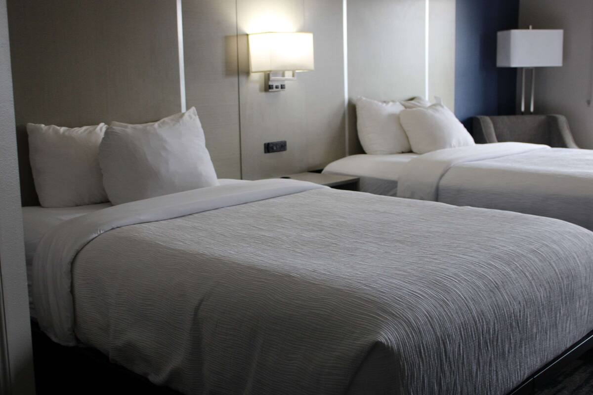 blackout curtains, iron/ironing board, free wifi, bed sheets