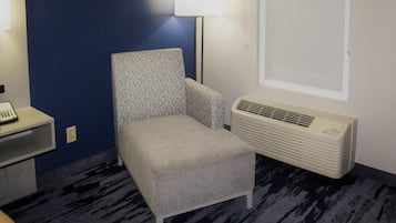 Blackout drapes, iron/ironing board, free WiFi, bed sheets