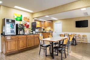 Café da manhã continental grátis todos os dias