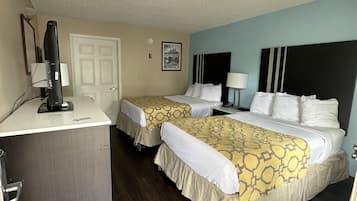 Habitación, 2 camas dobles, accesible para personas con discapacidad, no fumadores | Tabla de planchar con plancha, wifi gratis, ropa de cama