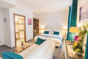 In-room safe, desk, iron/ironing board, cots/infant beds