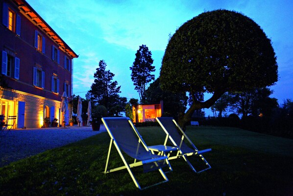 Front of property – evening/night