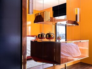 Room, 1 King Bed | Premium bedding, in-room safe, blackout drapes, iron/ironing board - The Manner, The Unbound Collection by Hyatt (New York)