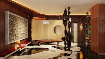 Hotel entrance and lobby at The Manner, The Unbound Collection by Hyatt