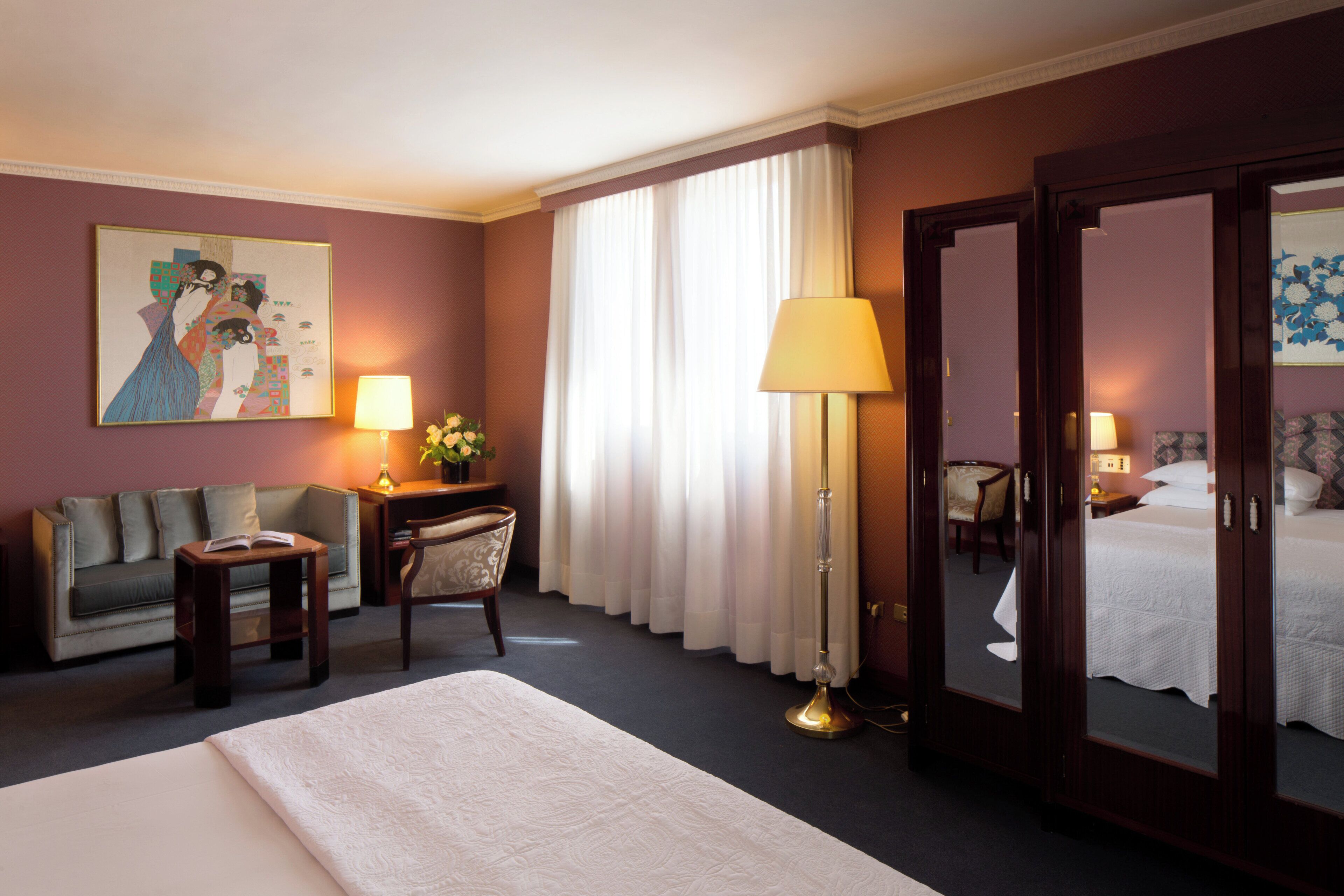 premium bedding, minibar, in-room safe, individually decorated