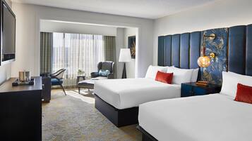 Room, 2 Queen Beds, Non Smoking | Premium bedding, down comforters, pillowtop beds, minibar