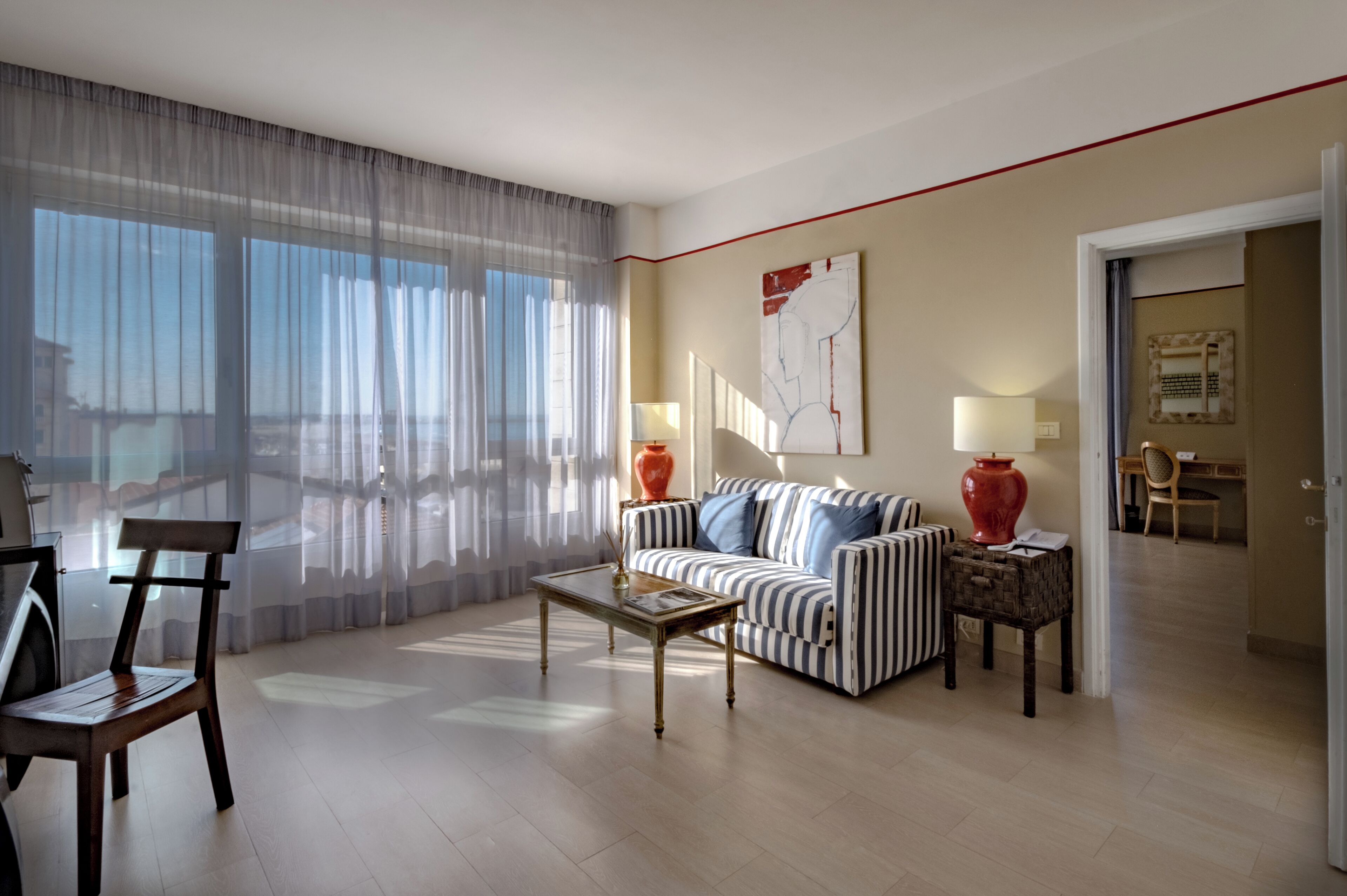 deluxe suite, sea view | 1 bedroom, frette italian sheets, premium bedding, down duvets
