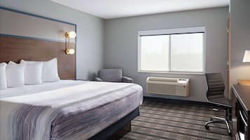 Basic Room, 1 King Bed, Non Smoking | 1 bedroom, in-room safe, laptop workspace, blackout curtains