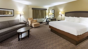 Caja fuerte, espacio para trabajar con un portátil, cortinas opacas