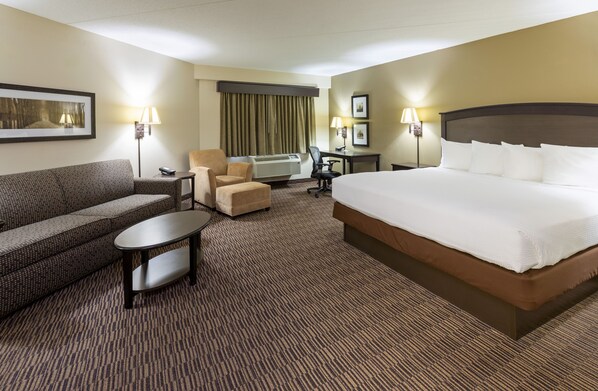 In-room safe, laptop workspace, blackout curtains, soundproofing