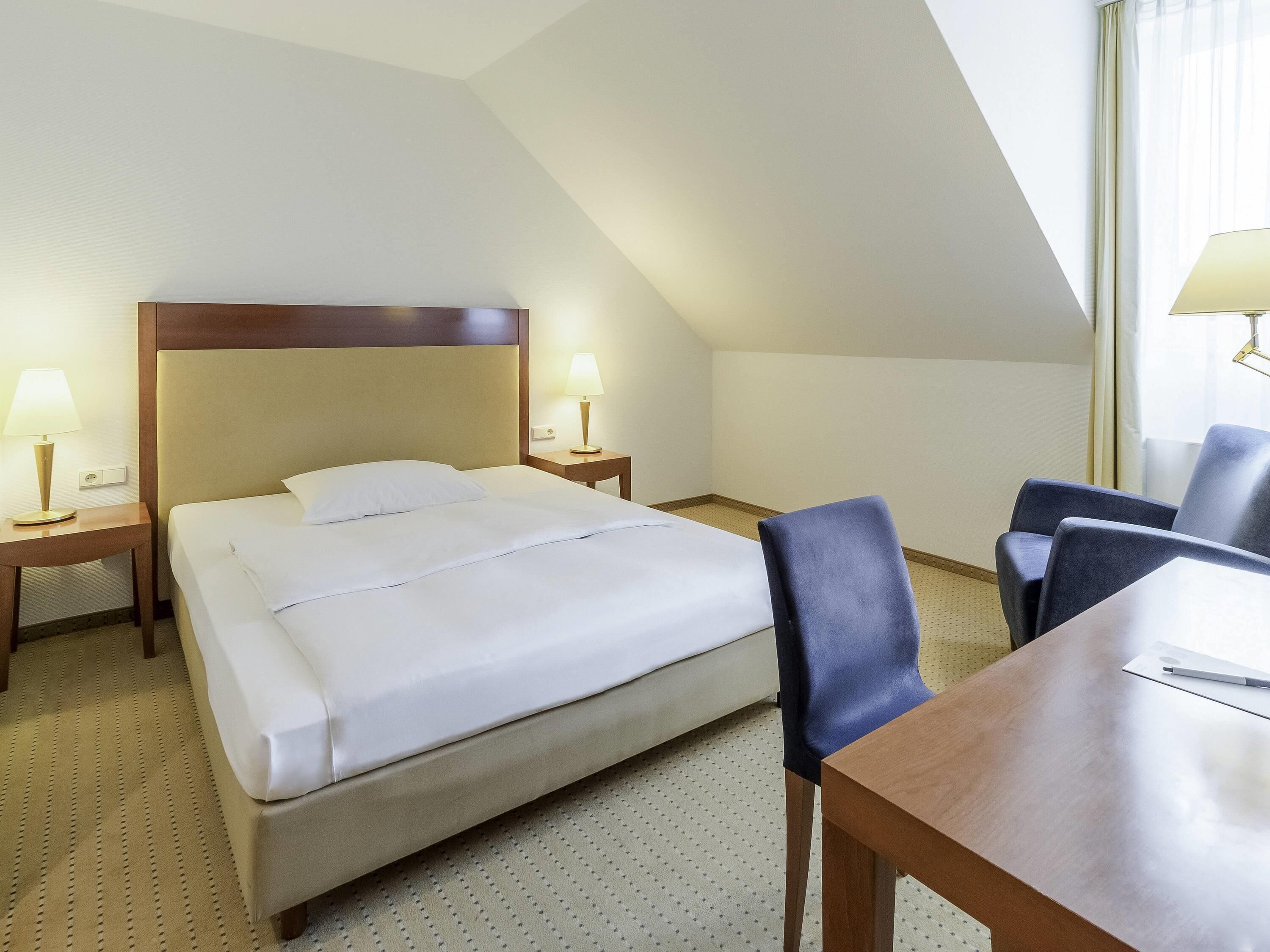 Rom – standard | Allergitestet sengetøy, minibar, skrivebord og blendingsgardiner