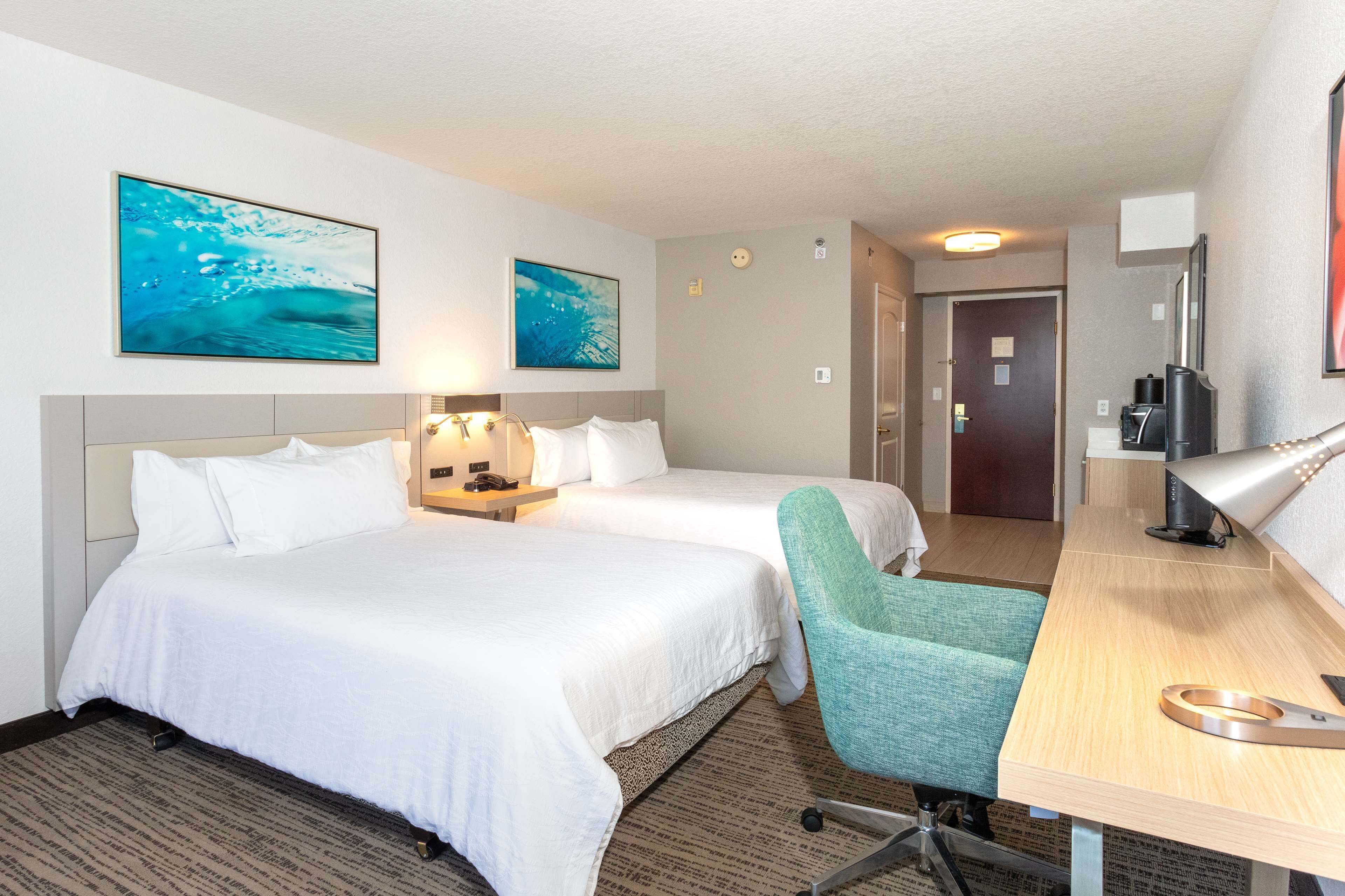 standard two queens | pillow-top beds, in-room safe, desk, iron/ironing board