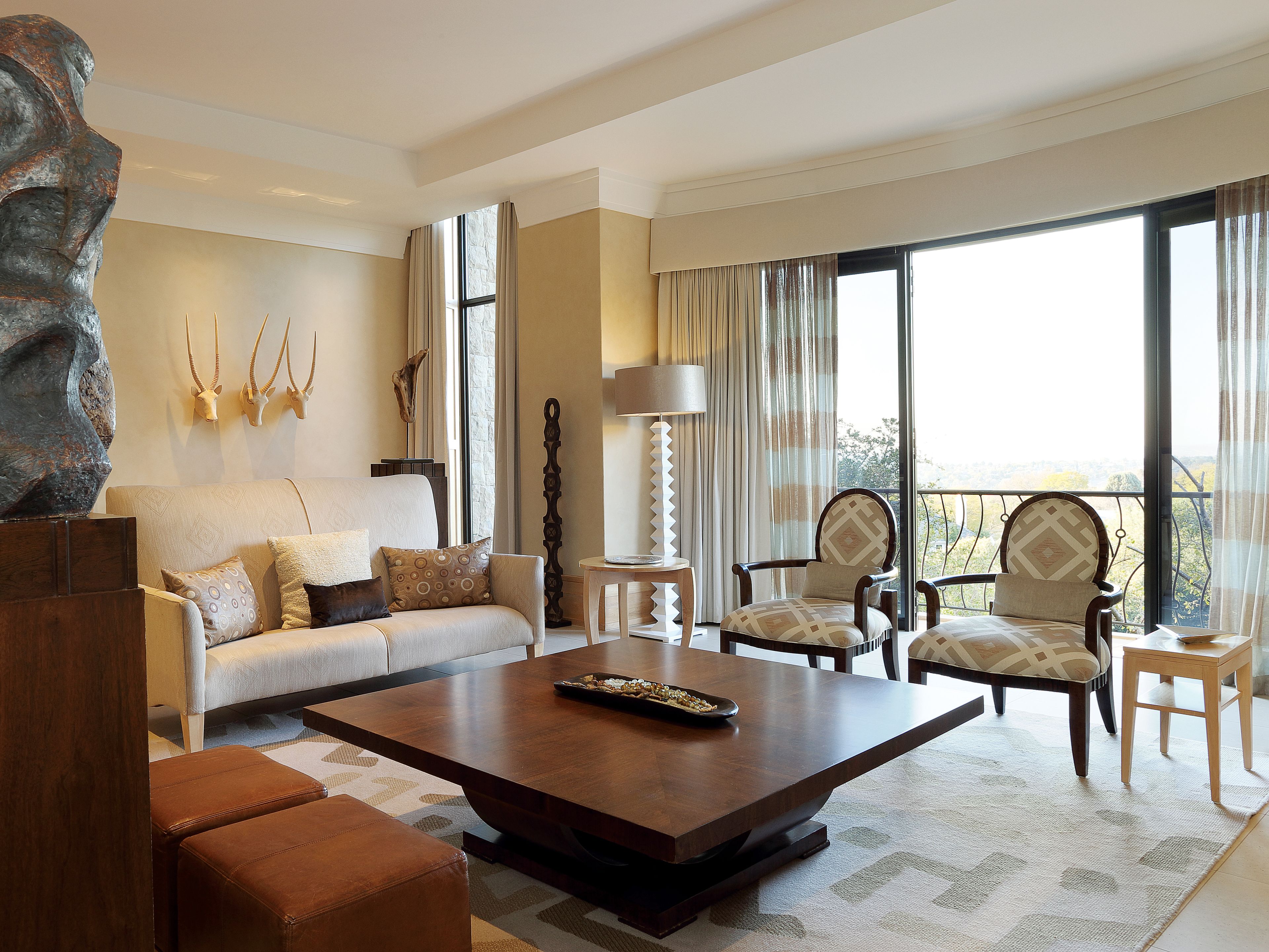 presidential suite (villa) | living room | 55-inch led tv with satellite channels, tv, dvd player