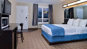 Ropa de cama de alta calidad, escritorio y cortinas blackout