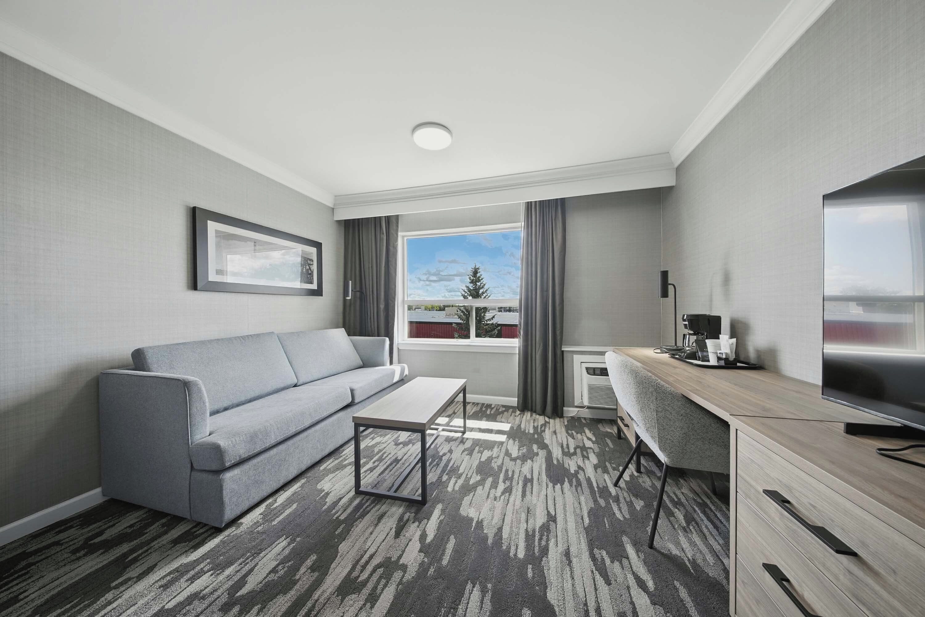 Camera Standard, 1 letto king con divano letto | Una cassaforte in camera, una scrivania, postazione laptop