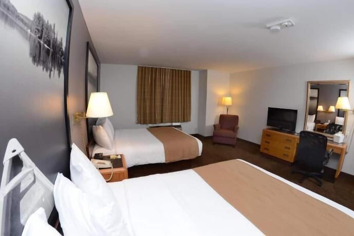 Blackout drapes, soundproofing, iron/ironing board