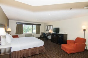 Desk, laptop workspace, blackout curtains, soundproofing