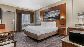 Chambre Standard, 1 trÚs grand lit, accessible aux personnes à mobilité réduite