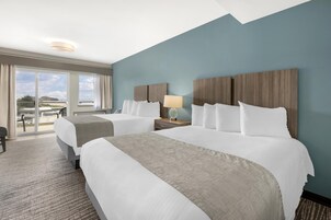 Standard Room, 2 Queen Beds, Non Smoking, Balcony (Shower Only;No Pets in room type) | In-room safe, desk, laptop workspace, iron/ironing board