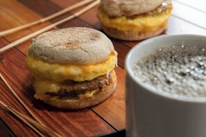 Free daily on-the-go breakfast