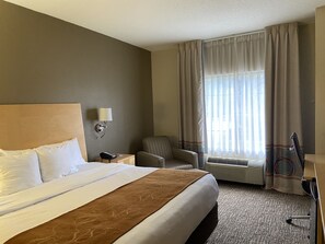 スイート キングベッド 1 台 バリアフリー 禁煙 | セーフティボックス (室内)、デスク、遮光カーテン、アイロン / アイロン台