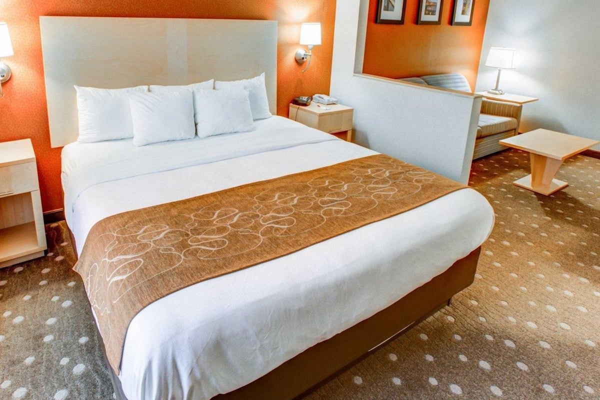 in-room safe, desk, blackout curtains, iron/ironing board